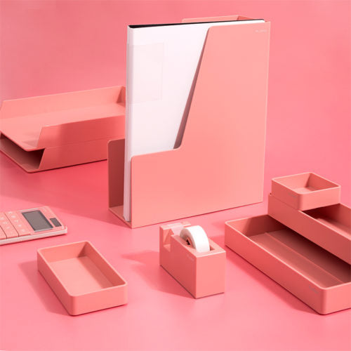 Deli Nusign File Holder Container Light Red