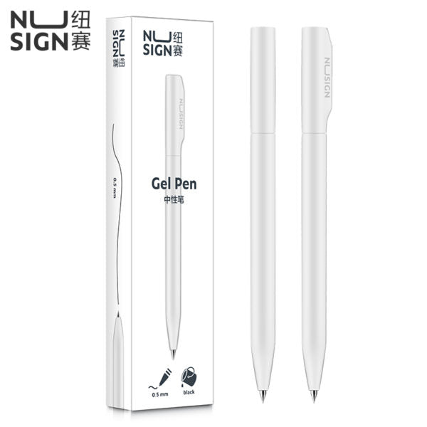 Deli Nusign Gel Pen Bullet Tip 0.5mm Black NS645 1pc