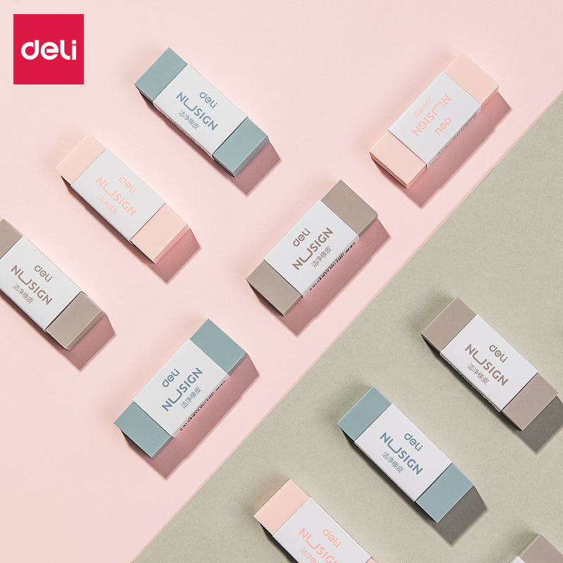 Deli Nusign Super Clean Pencil Eraser 54x20x10.5mm Pastel Color