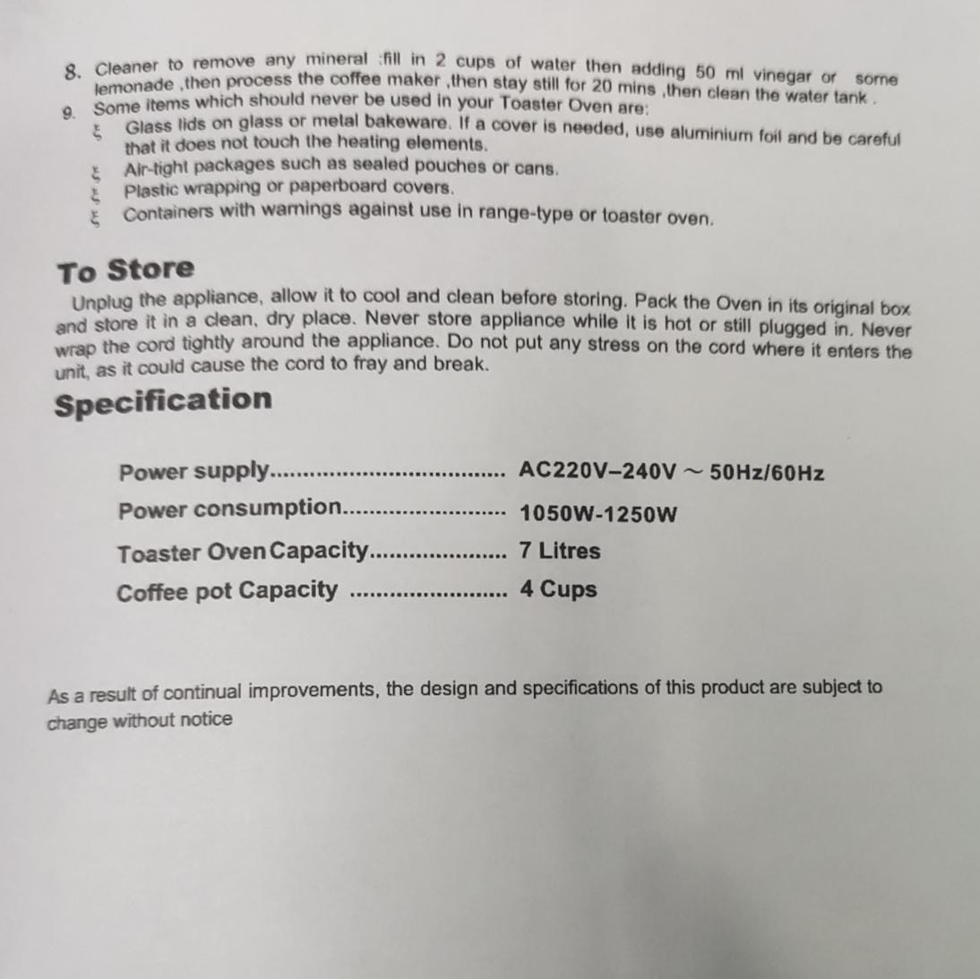 Mini Oven 3-in-1 Breakfast Maker 7L