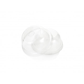 Multifit PET Arch Dome Lids with Hole Disposable for Z-Range Smoothie Cups 10pack