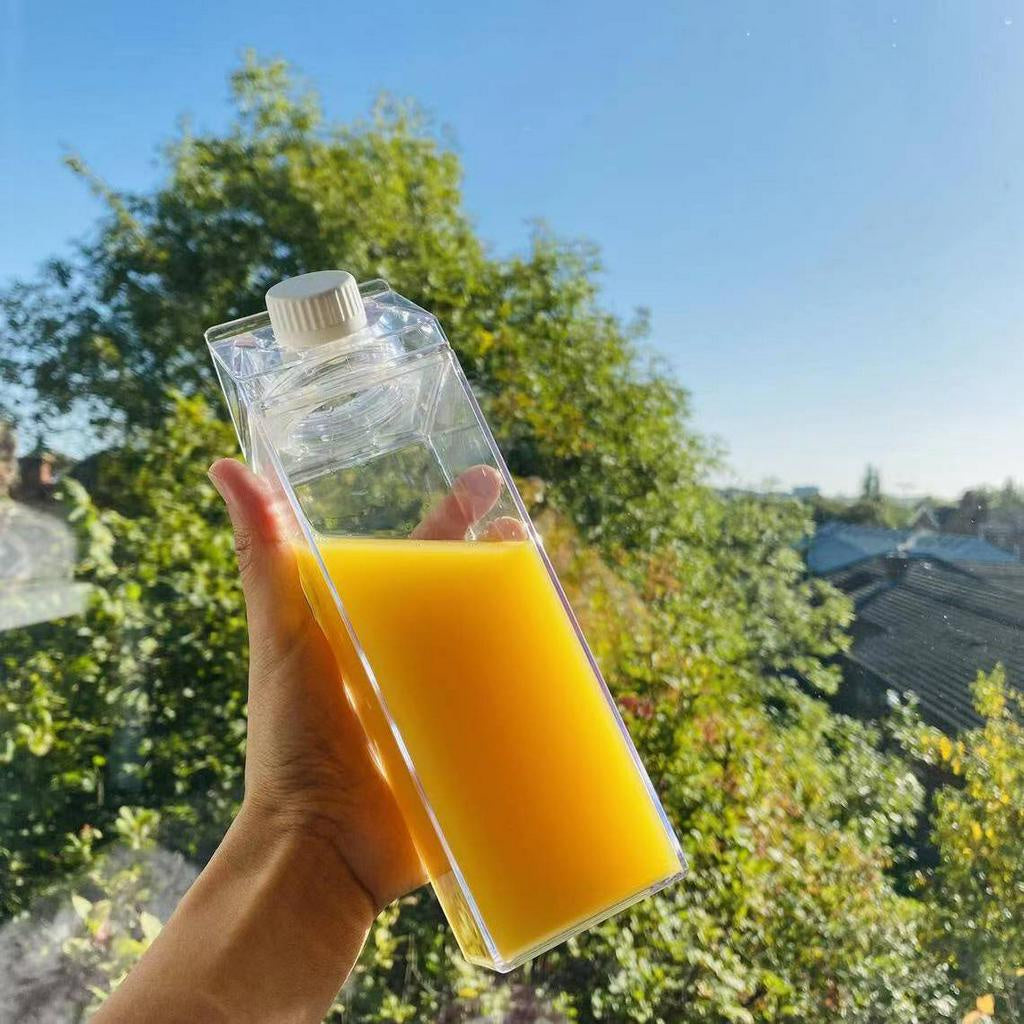 Milk Carton Bottle 500ml Acrylic Plastic