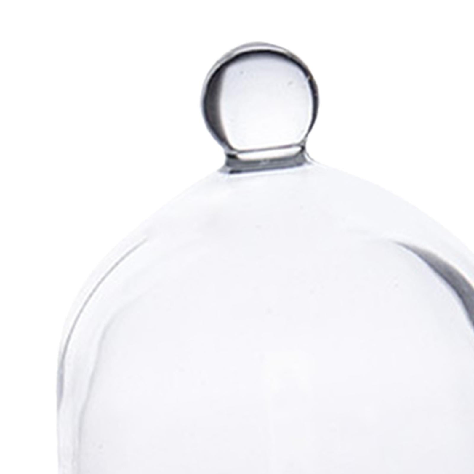 Patisserie Cupcake Mini Glass Cake Dome 12.5x11.cm with Serving Base Tray 34562