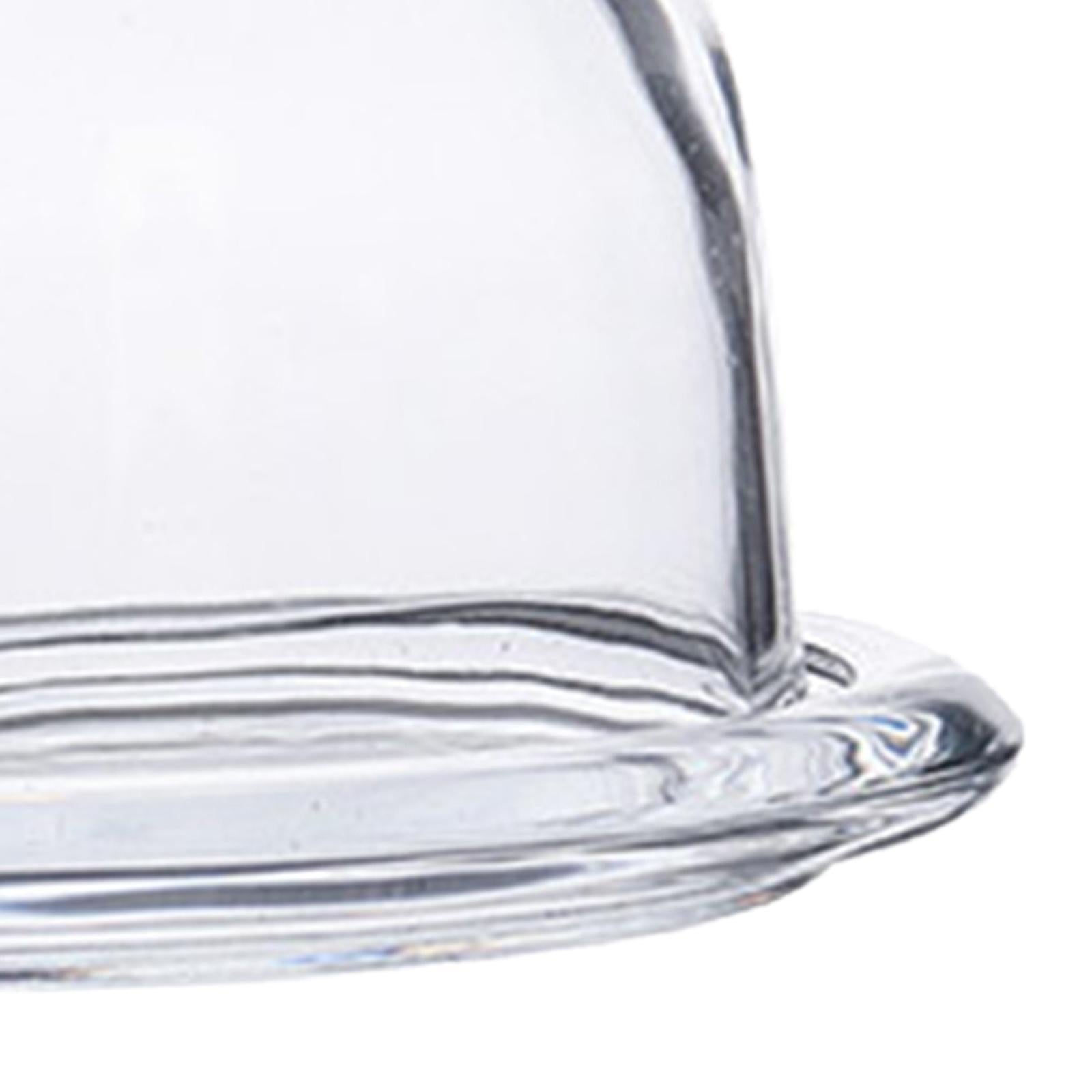 Patisserie Cupcake Mini Glass Cake Dome 12.5x11.cm with Serving Base Tray 34562
