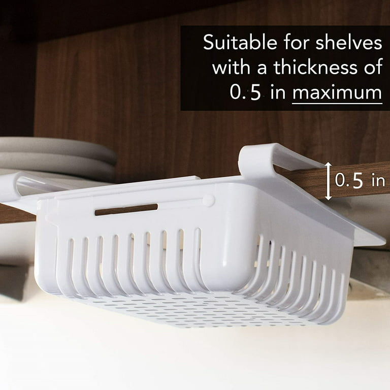 Retractable Fridge Storage Shelf Basket Small