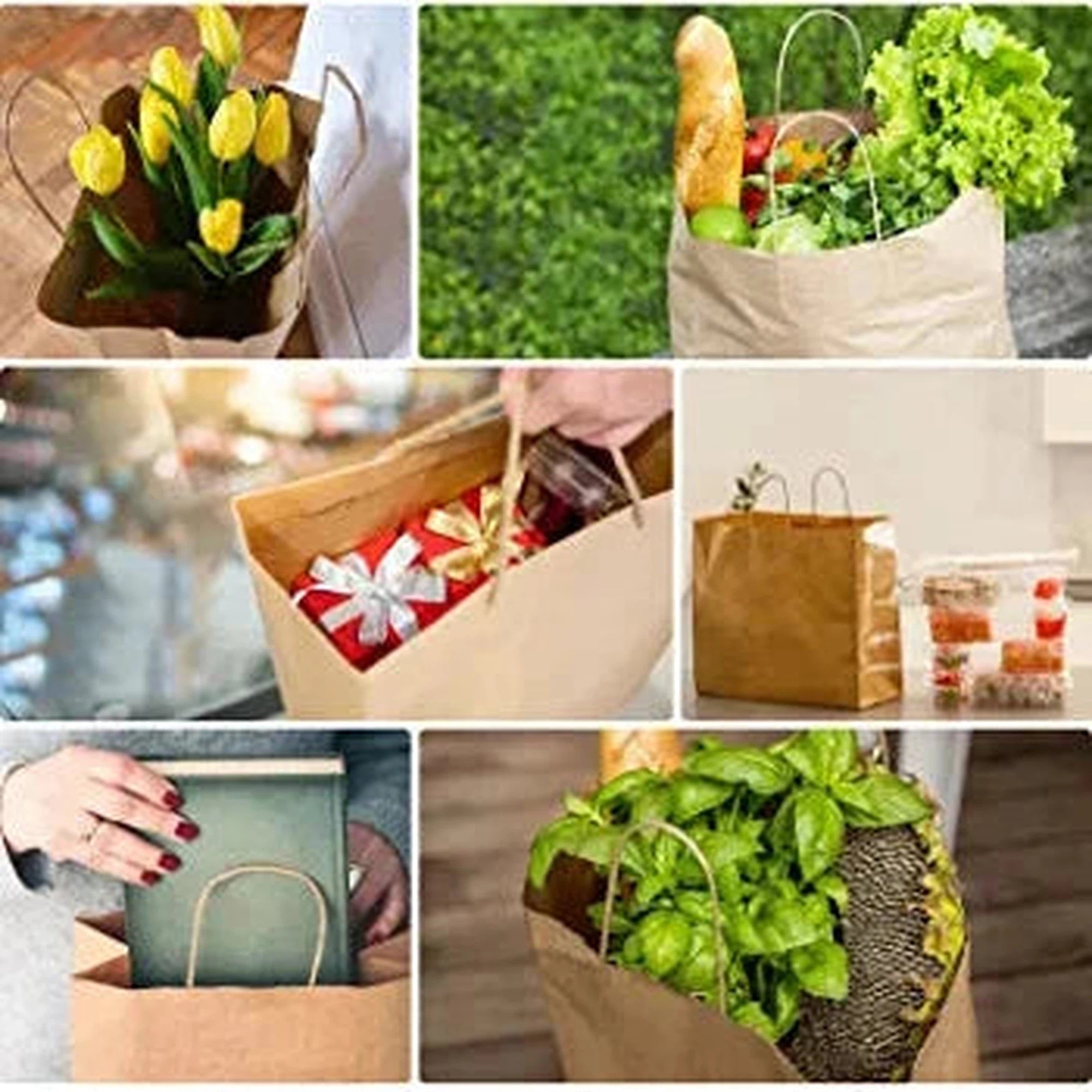 Kraft Paper Gift Shopper Bag 130gsm Landscape