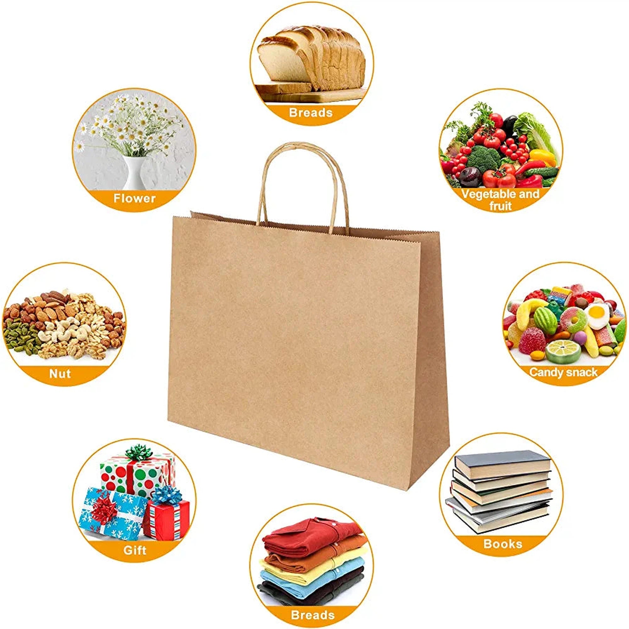 Kraft Paper Gift Shopper Bag 130gsm Landscape