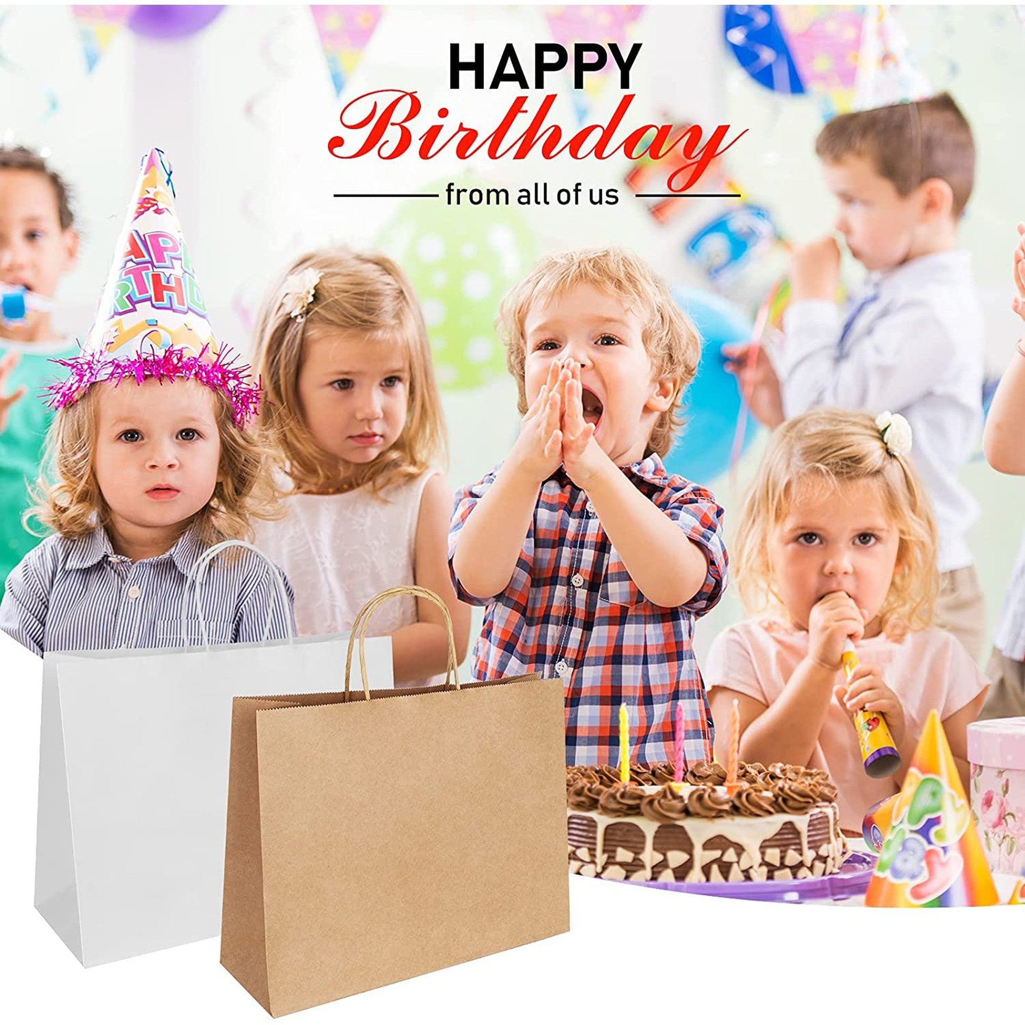 Kraft Paper Gift Shopper Bag 130gsm Landscape