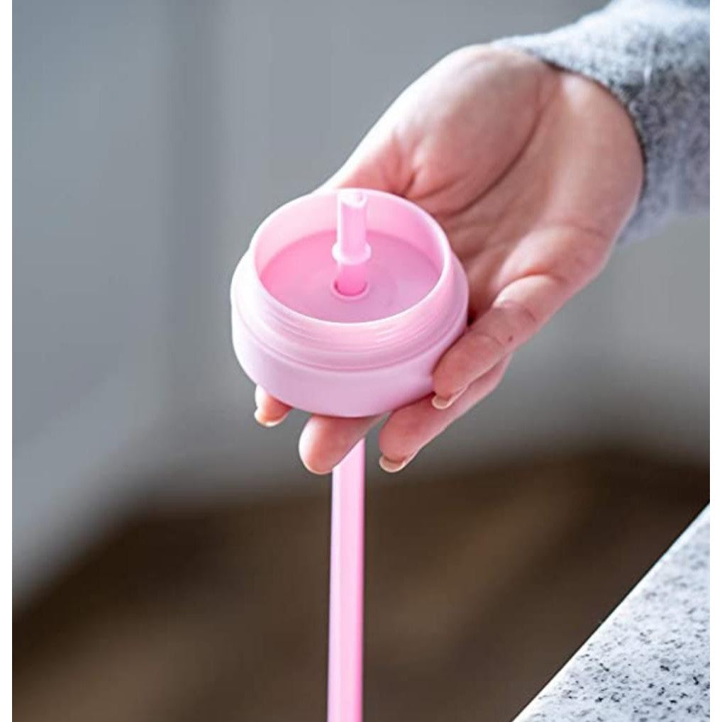 473ml Skinny Drinking Tumbler Acrylic Reusable with Lid and Straw