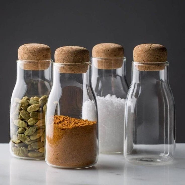 Glass Jar 700ml Cork Lid
