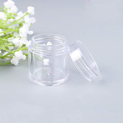 20g Cosmetic Plastic Jar Clear Acrylic Ointment Container with Lid