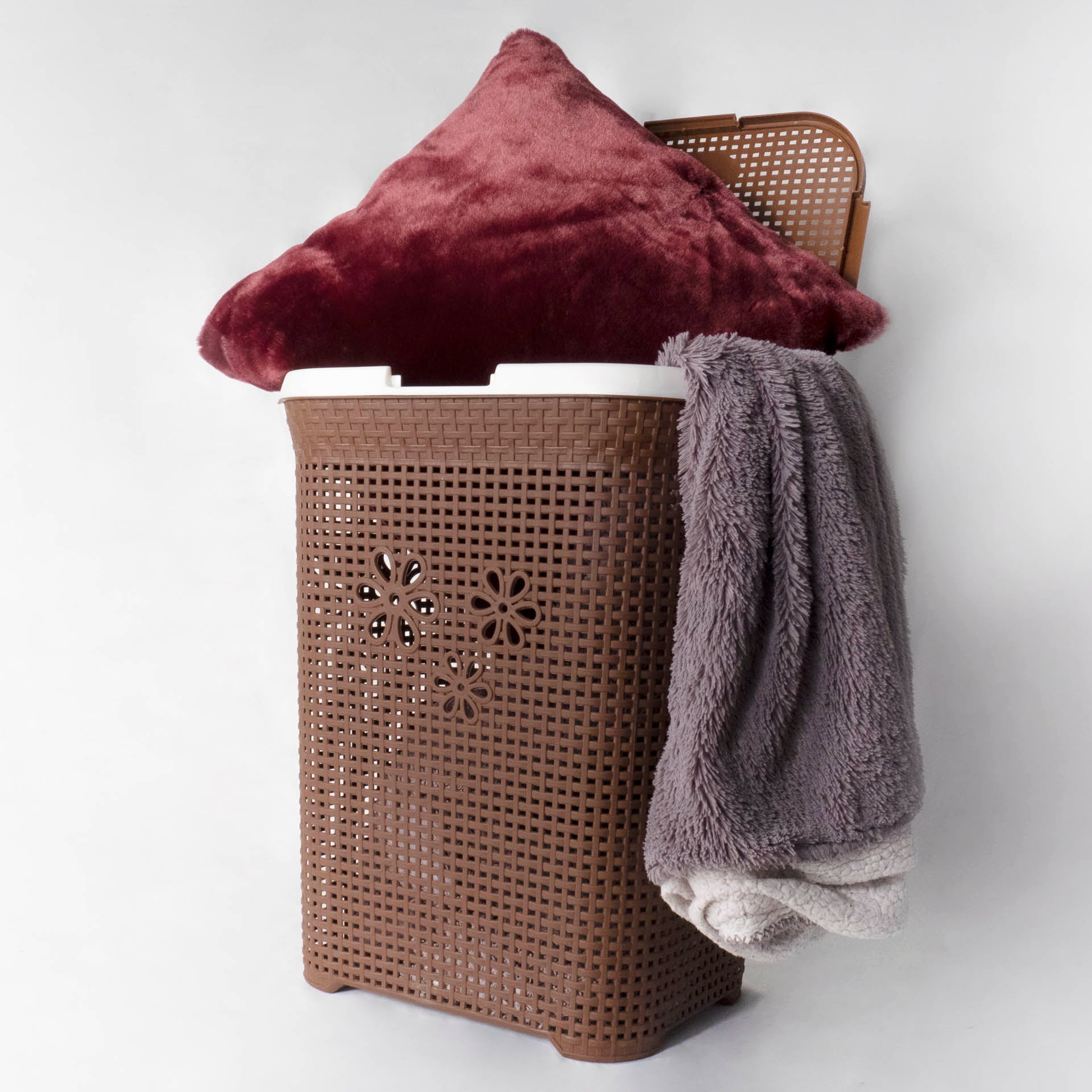 Otima 50L Daisy Laundry Bin - Linen Basket Plastic