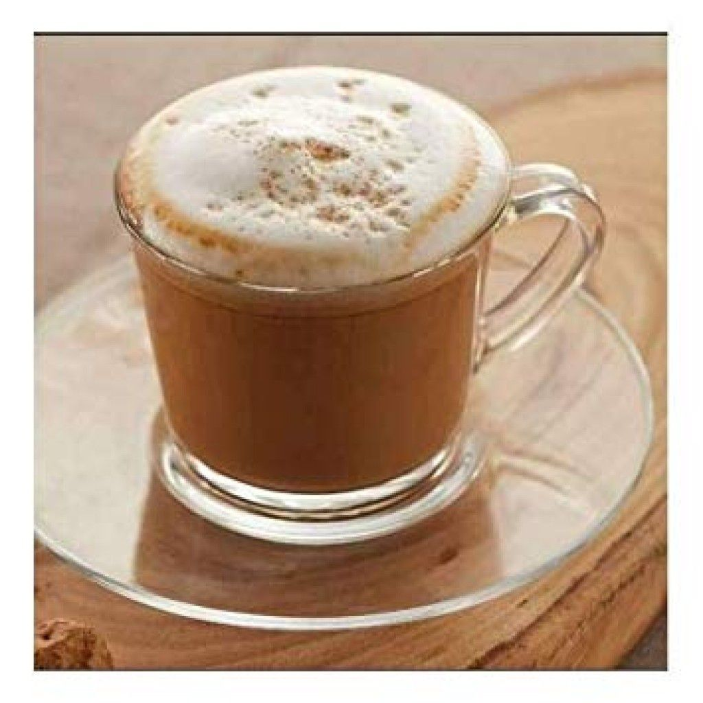 Pasabahce Espresso 190ml Tea Cup & Saucer 6pc Set Basic 24215