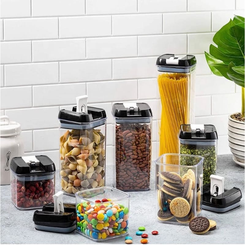 Storage Canister 5pc Set with Flip top Tight Lid