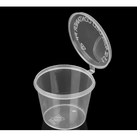 30ml Sauce Tub Hinged Tight Lid 25pack