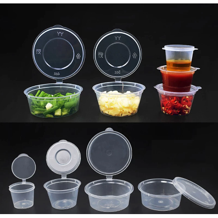 30ml Sauce Tub Hinged Tight Lid 25pack