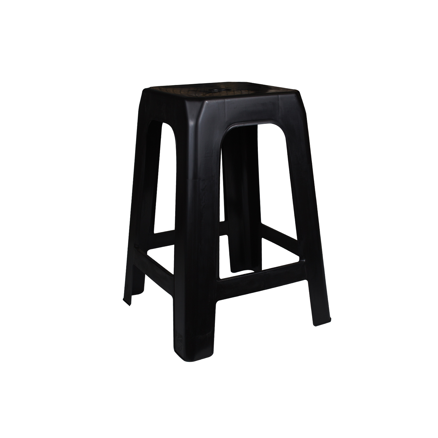 Plastic Stool Light Duty Black 10008