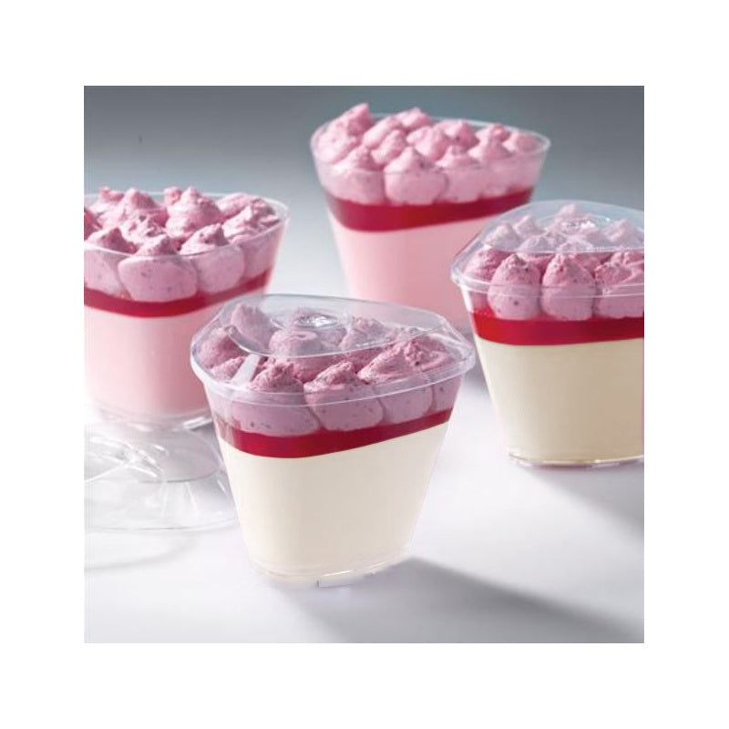 Acrylic Mini Dessert Cup with Lid 25pack