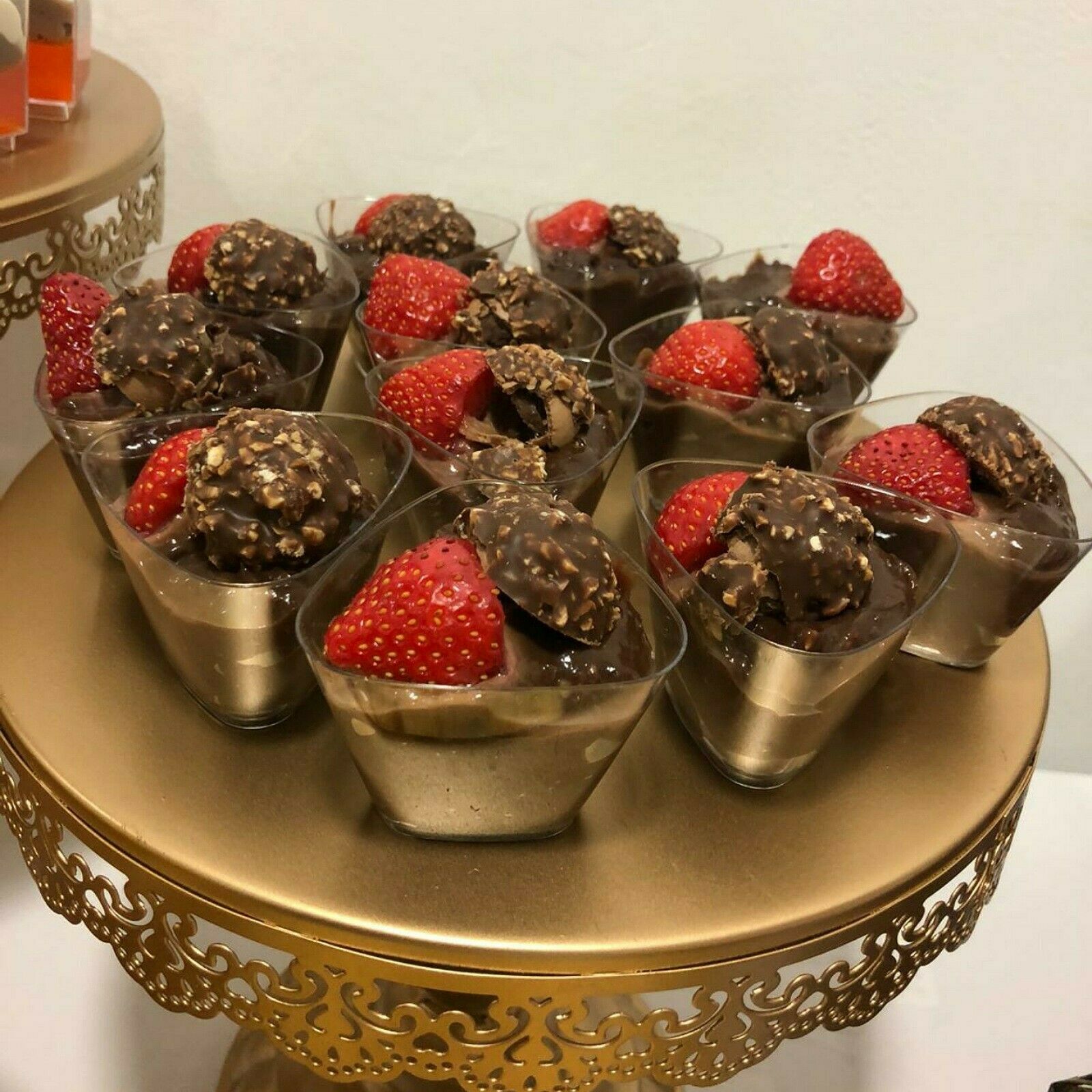 Acrylic Mini Dessert Cup with Lid 25pack