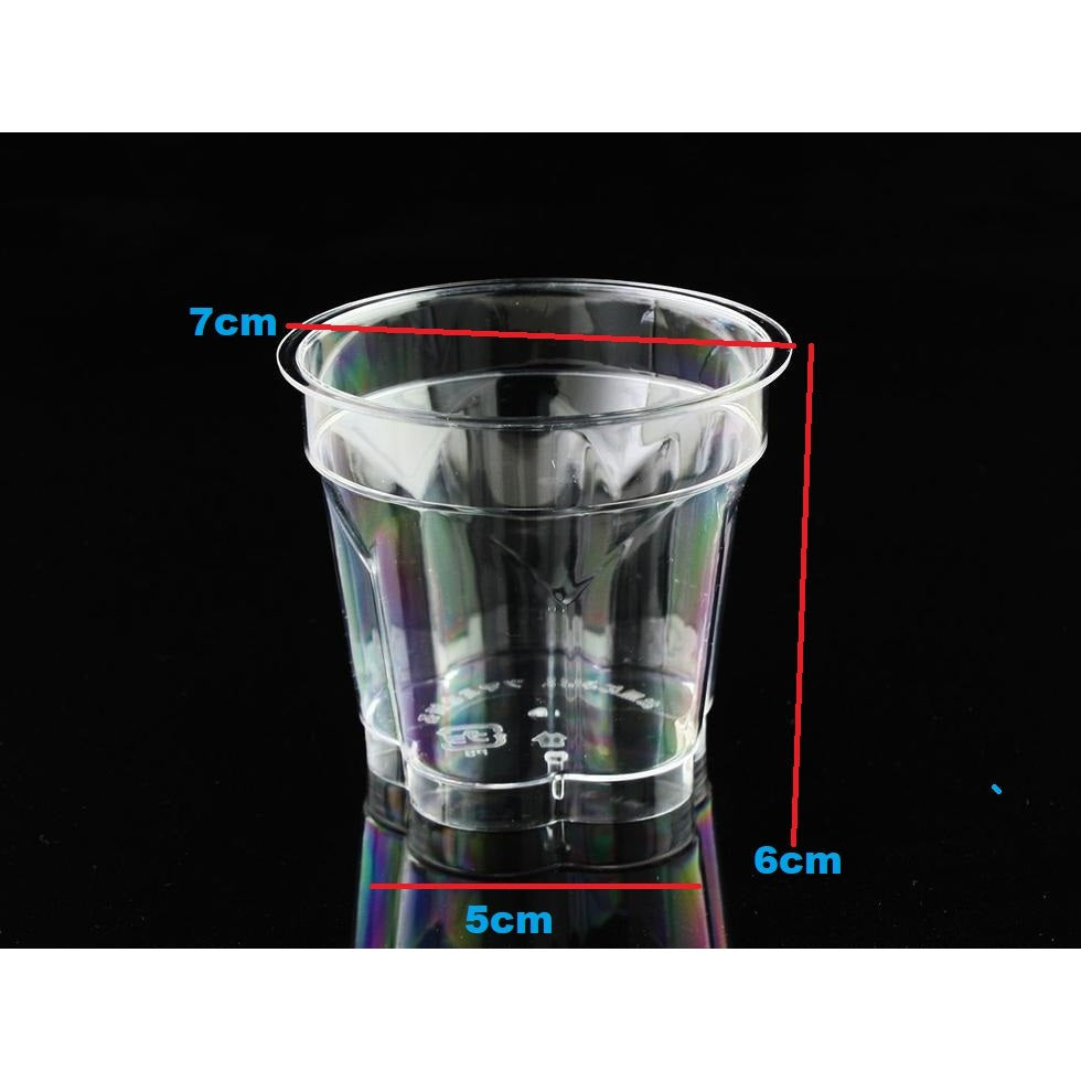 Acrylic Mini Dessert Cup 120ml with Lid 20pack