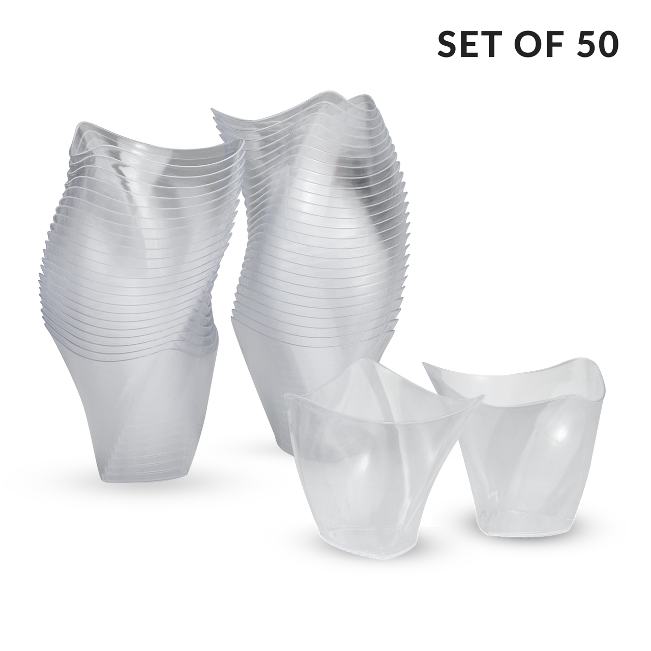 Acrylic Mini Dessert Cup 50pack 110ml