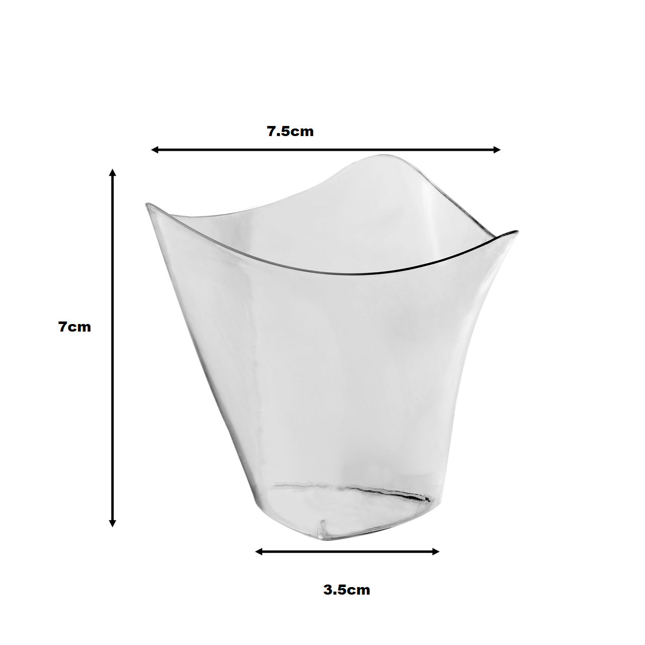 Acrylic Mini Dessert Cup 50pack 110ml