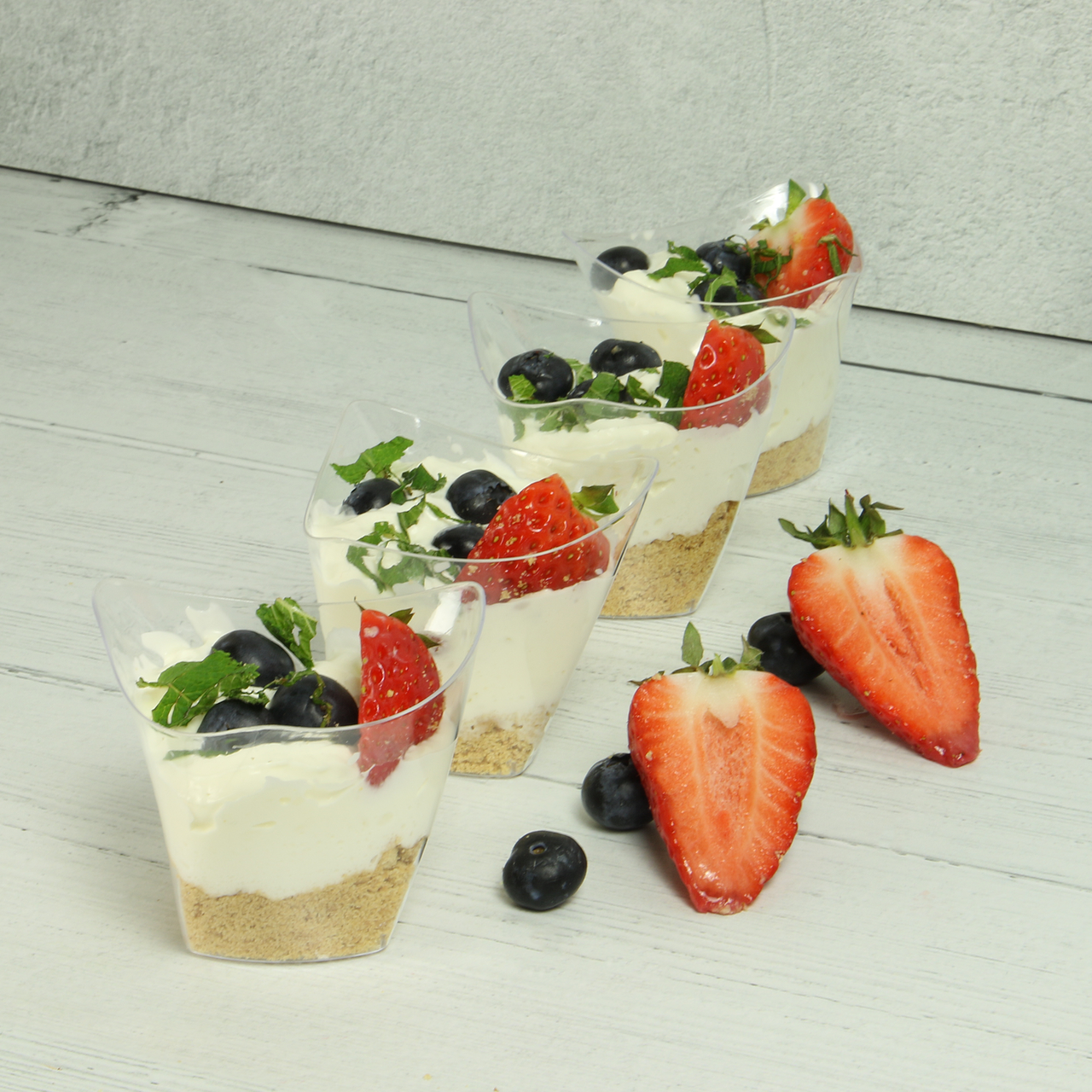 Acrylic Mini Dessert Cup 50pack 110ml