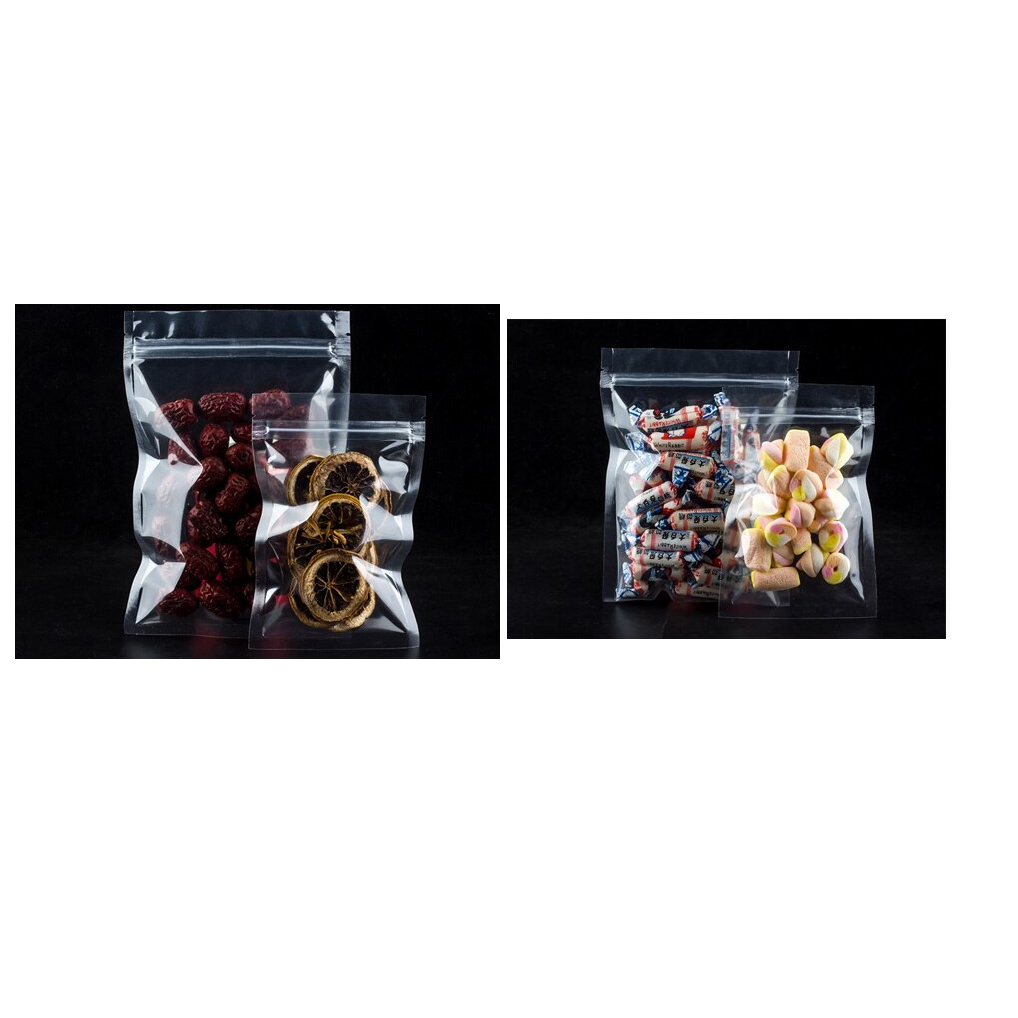 Clear Resealable Zip Lock Bags 12x19cm 150g 25pack