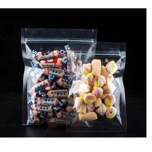 Clear Resealable Zip Lock Bags 12x19cm 150g 25pack