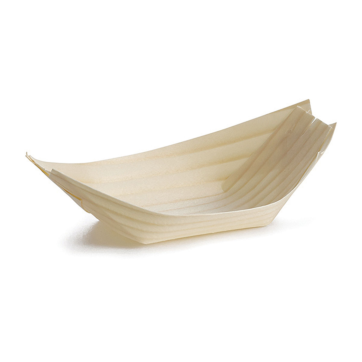 Bamboo Serving Boat Tray Disposable Large 25cm