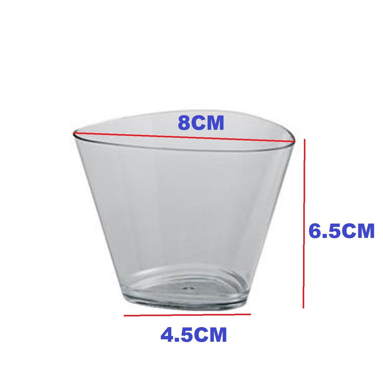 Acrylic Mini Dessert Cup with Lid 25pack