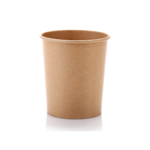 Kraft Paper Ice Cream Tub 1L with Kraft Lid 10pack