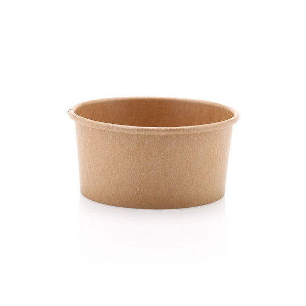 Kraft Paper Ice Cream Cups 180ml Vintage Tubs with Lid 10pack