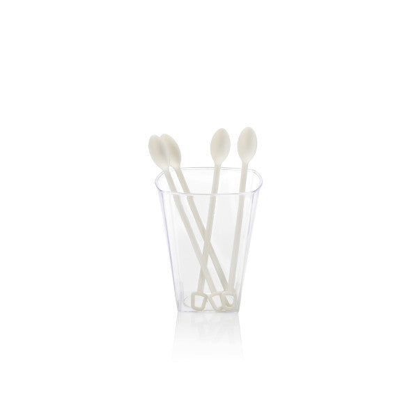 Cocktail Plastic Stirrer Spoon Sticks 13cm CPLA 100pack