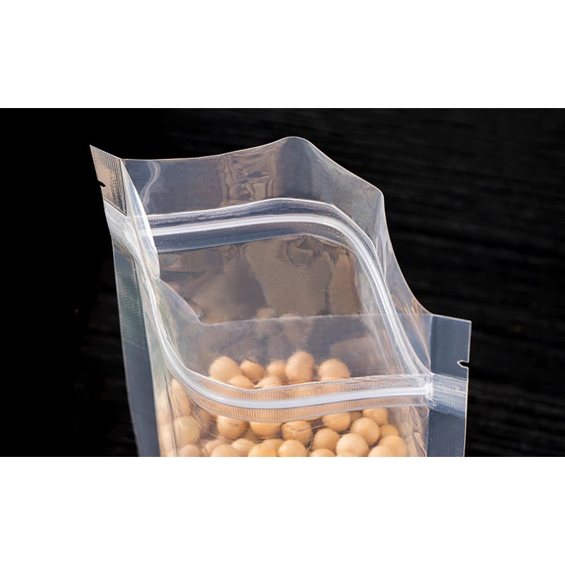 Clear Ziplock Pouch Resealable Stand-up Bags 200g 14x23+4cm 10pack