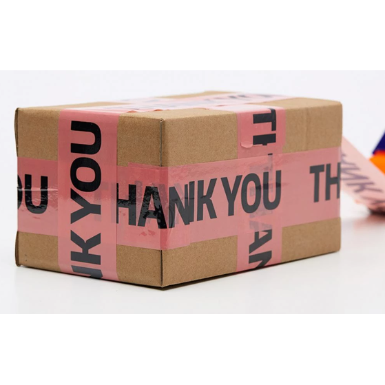 Diy Thank You Print Adhesive Tape 45mmx100m Assorted