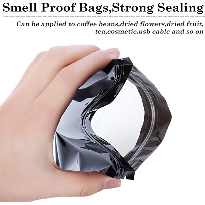 Holographic Resealable Bags 16x23.5cm Clear Window 10pack