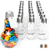 Bulb Shaped Mason Jar 220ml Plastic Clear Globe Bottle
