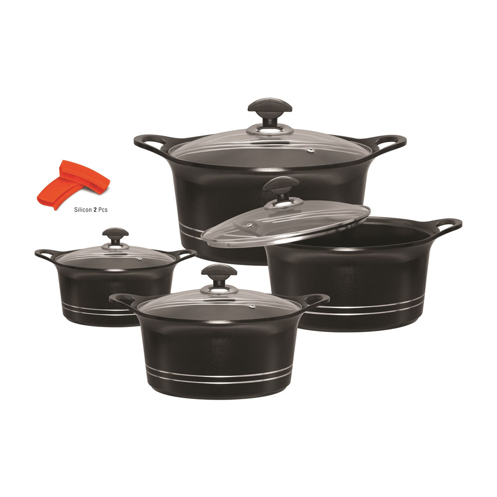 Glory King Pot 10pc Set P119-Black