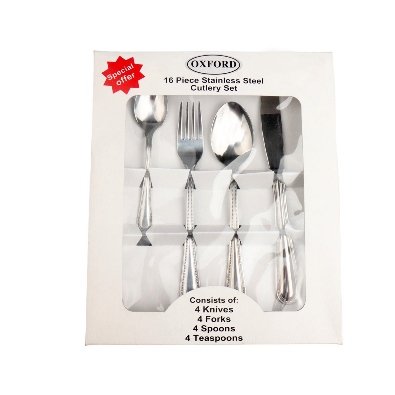 Oxford Beaded Cutlery Set 16pcs CT196