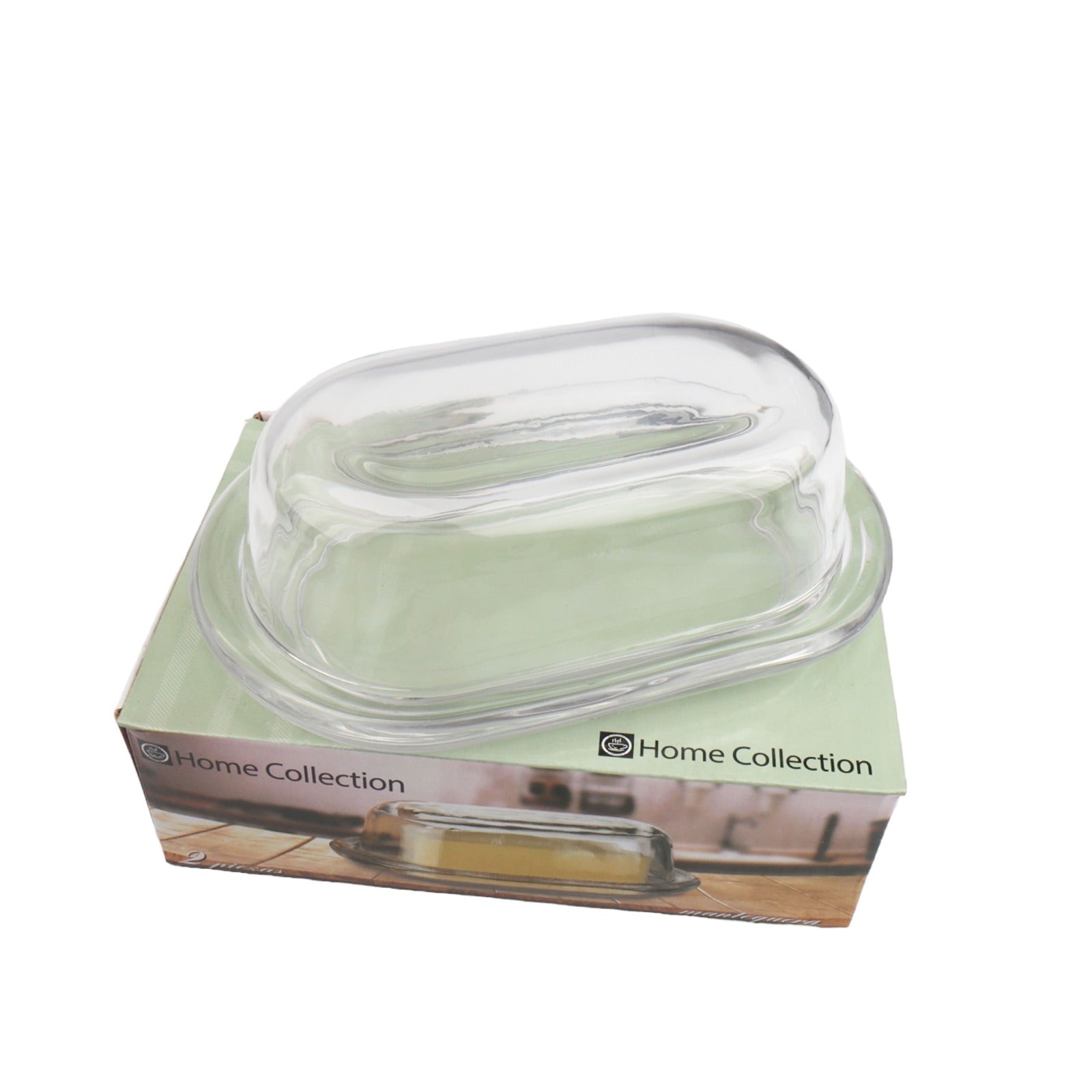 Butter Dish Glass 19.5x13x7cm Clear GL1935