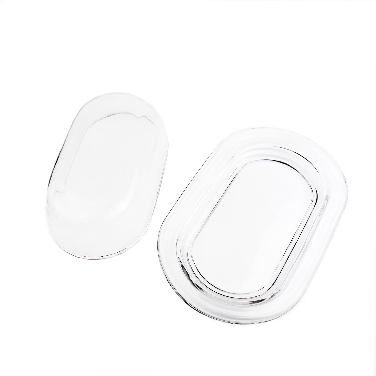 Butter Dish Glass 19.5x13x7cm Clear GL1935