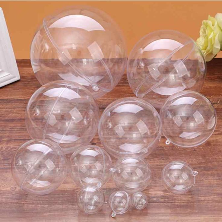 Acrylic Clear Plastic Ball Bubble Ornaments