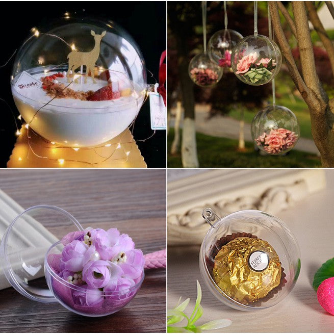 Acrylic Clear Plastic Ball Bubble Ornaments