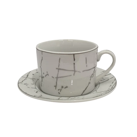 Ceramic Tea Cup & Saucer 12pc Set SGN2472