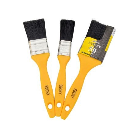 Academy Ebony Paint Brush 3pc Set F1190