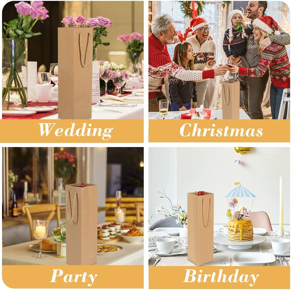 Kraft Gift Bottle Bag 39x12x9cm