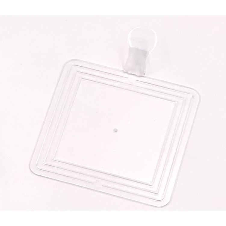 Mini Cake Board Squares Disposable Plastic Acrylic 72x72mm 20pack