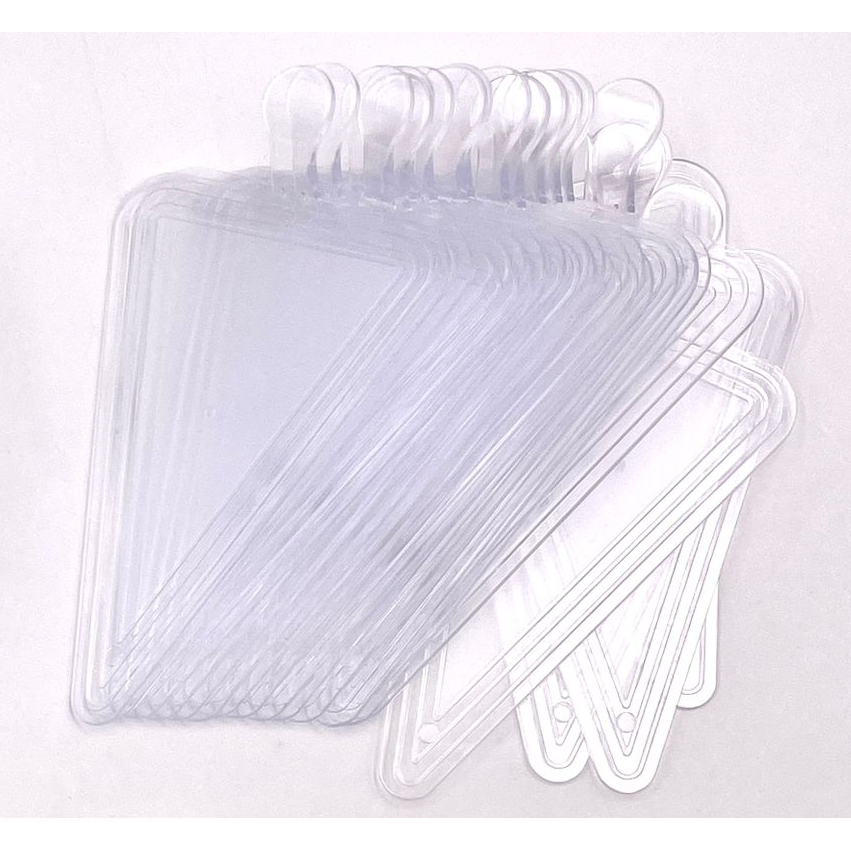 Disposable Plastic Acrylic Triangle Mini Cake Board 118x78mm 20Pack