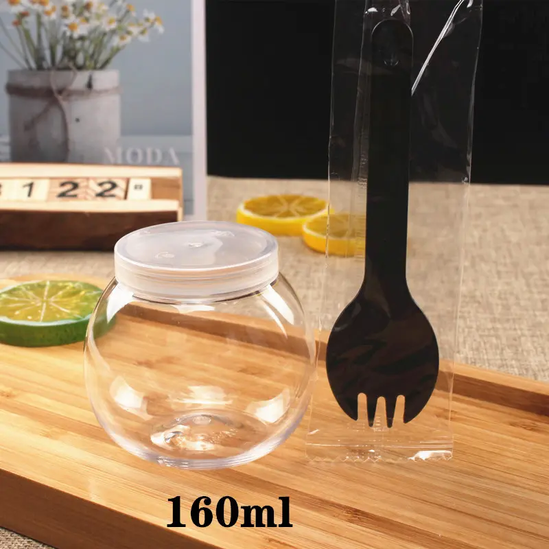 160ml Round Ball Jar Storage Sphere Container 5pack